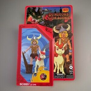Dungeons & Dragons Bobby & Uni Figures + Accessory & Dice! (2023, Hasbro)